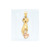 14K Gold Two Color Hand Pendant 9mm By 32mm