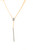 14k Rose Gold 0.30ct Diamond Drop Bar Layer Necklace