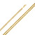 14k Gold 4mm Flat Curb Chain Anklet 11 Inches