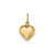 14k Gold 20mm Italian Heart Pendant