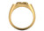 14k Yellow Gold Cross Signet Ring 19.0mm