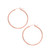 14k Rose Gold 2.0mm High Polish 25mm Hoop Earrings