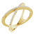 14K Gold 1/6 CTW Diamond Criss-Cross Ring