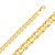 14k Gold 10mm Mariner Chain 26 Inches