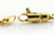 14K Yellow Gold Handmade Lobster Lock Size 3.5mm wide