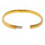 18k Yellow Gold Itlian Hinged Hollow Bangle (6mm) wide Regular