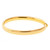 18k Yellow Gold Italian Hinged Hollow Bangle (7mm) wide Regular