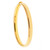 18k Yellow Gold Italian Hinged Hollow Bangle (7mm) wide Regular