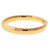 18k Yellow Gold Italian Hinged Hollow Bangle (10mm) wide Large