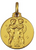14k Yellow Gold Italian Gemini Zodiac Medal 16.0mm