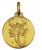 14k Yellow Gold Italian Scorpio Zodiac Medal 16.0mm