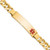 14k Gold 10.0mm Medical Id Bracelet 8 Inches