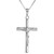 Sterling Silver Crucifix Pendant (Charm) 1 1/4 inch Tall