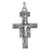 Sterling Silver Crucifix Pendant (Charm) San Damiano Pendant 1 1/4 inch Tall