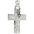 Sterling Silver Crucifix Pendant (Charm) w/ Latin Cross 1 1/4 inch tall