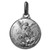 Sterling Silver 30.0mm Round Saint Michael Medal