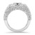 14k White Gold 5.80 Ctw Cluster Diamond Ring 18.0mm