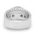 14k White Gold 3.21 Ct. Diamond Halo Ring  10mm EGL VS1 F Color