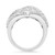 18k White Gold 8.11 Ct. Diamond Round and Baguette Ring  17mm VS1 G