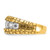 14k Yellow Gold Mens 7 Stone Nugget 2.0ct. Diamond Band 9mm Wide