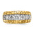 14k Yellow Gold Mens 7 Stone Nugget 2.0ct. Diamond Band 9mm Wide