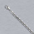 Platinum Diamond Cut Rolo Chain Necklace 3.6mm Wide 20 Inches