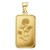 24k Gold 1oz Pamp Suisse .999 Rose Bar Pendant Encased in 14k Gold