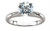 14k White Gold Solitaire Ring 1.45 Ct. K Color SI2 EGL Certified