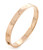 18K Rose Gold Vikings Bangle Bracelet 6.5 Inches