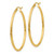 14k Yellow Gold 2.0mm Diamond Cut Hoop Earrings 45mm Diameter