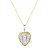 14K Gold 2.0 Ct Diamond Heart Necklace 18.0 Inches