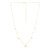 14K Yellow Gold Bead Station Necklace 18 Inches