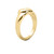 14k Gold Heart Ring 10mm Solid Back