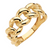 14K Yellow Gold 8mm wide Chain Link Stackable Rings