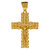 14k Yellow Gold 50mm  X 28mm Nugget Crucifix Charm Pendant
