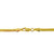 14k Yellow Gold 3.3mm Oval Snake Herringbone Bracelet 8 Inches