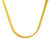 14k Yellow Gold 2.8mm Oval Snake Herringbone Necklace 16 Inches