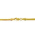 14k Yellow Gold 2.8mm Oval Herringbone Necklace 20 Inches