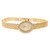 14k Yellow Gold Italian Ladies 0.65ct. Diamond Panther Watch 19mm by 6mm Wide
