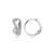 14k White Gold 5.5mm Infinity Huggies Earring 15mm