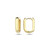 14k Yellow Gold 3mm Square Huggies Earring 15mm