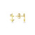 14k Yellow Gold 9mm Sagittarius Zodiac Earrings