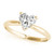 18k Yellow Gold 1.5 Ctw Heart Diamond Solitaire Engagement Ring