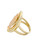 14K Yellow and Rose Gold and Cubic Zirconia San Judas (st. Jude) Ring