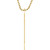 18k Yellow Gold Heavy Satin Finish Dog Tag Pendant 47mm x 25mm