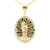 14k Yellow Gold OVAL Shaped San Judas (st. Jude) Pendant  30mm X 38mm