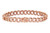 14k Rose Gold  7.5mm Diamond Link Bracelet in 14k Gold 2.5ct 7 inches