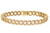 14k Yellow Gold  7.5mm Diamond Link Bracelet in 14k Gold 2.5ct 7 inches