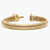 7" Dome Omega 5mm Tubogas Bracelet in 14k Yellow Gold