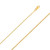 14K Yellow Gold 2.0mm Hollow Spiga (Wheat) Chain 18 Inches